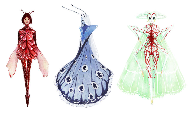 Full Body Paint Sketch